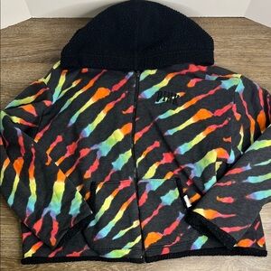 🌈 PINK Victoria’s Secret Sherpa-Lined Zip Hoodie – XL